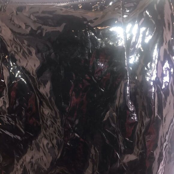 NEW! Just Quella Women Black Vinyl Skirt-M (8-10) - Picture 3 of 7